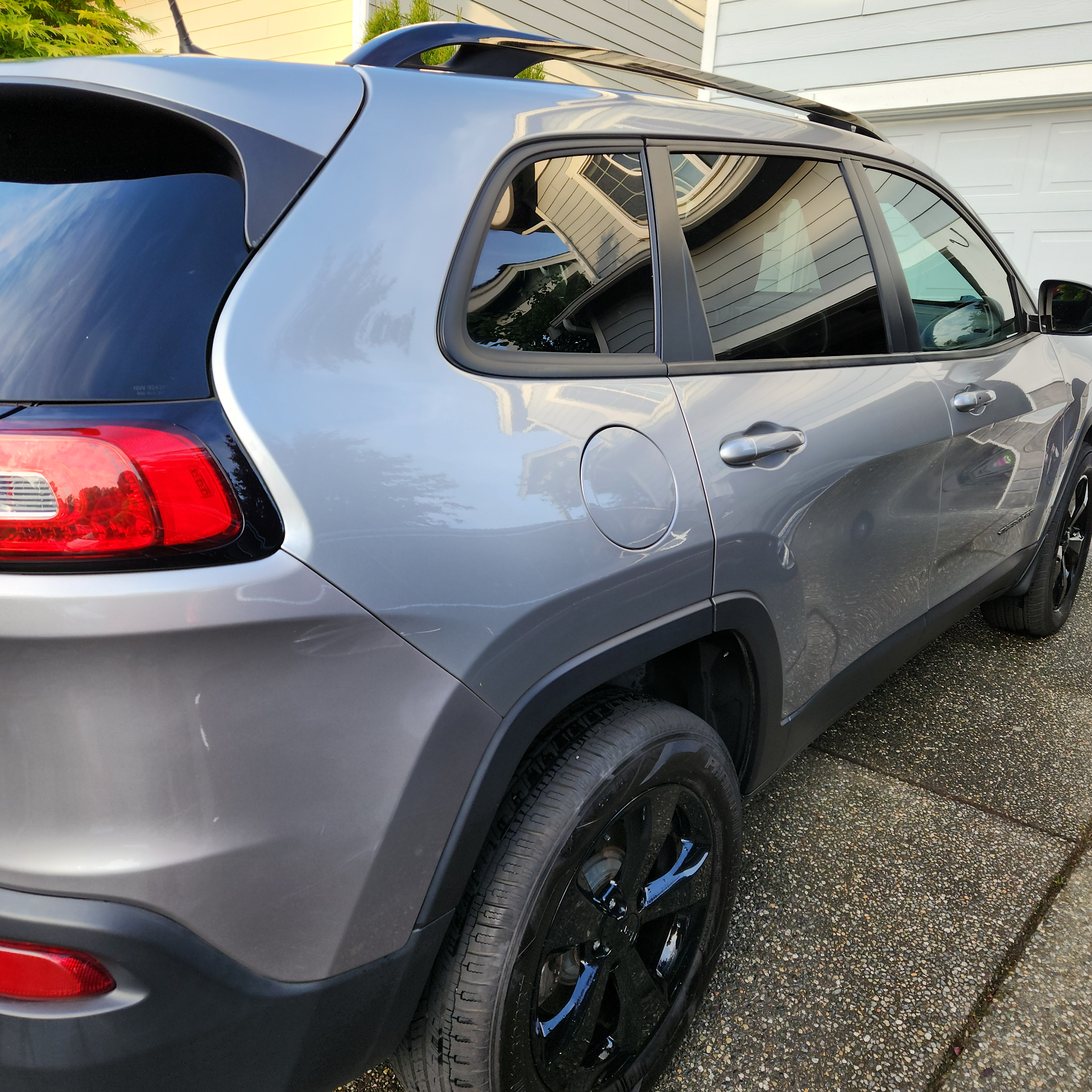 Gray SUV exterior detail